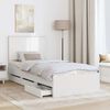 vidaXL Bed Frame with Drawer White 90 x 190 cm Engineer Wood