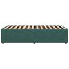 vidaXL Bed Frame without Mattress Dark Green 90x190 cm Single Velvet