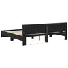 vidaXL Bed Frame with Headboard Black Oak 180 x 200 cm Engineered Wood