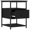 vidaXL Bedside Cabinets 2 pcs Black 40x42x56 cm Engineered Wood
