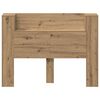 vidaXL Headboard Cabinet with Shelf Artisan oak Engineered wood