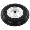 vidaXL Wheelbarrow Wheel with Axle Solid PU 4.00-8 390 mm