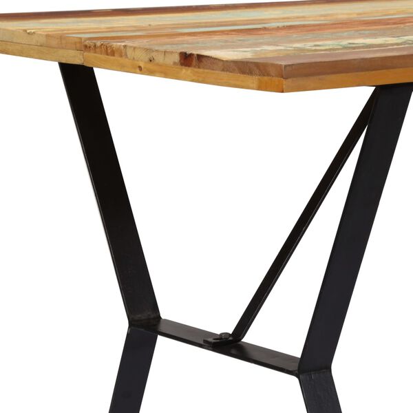 vidaXL Dining Table 140x80x76 cm Solid Reclaimed Wood