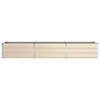 vidaXL Planter Ivory 290 x 50 x 45 cm Galvanised Steel
