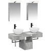 vidaXL Bathroom Cabinet Set 5 pcs Concrete Grey Engineered Wood