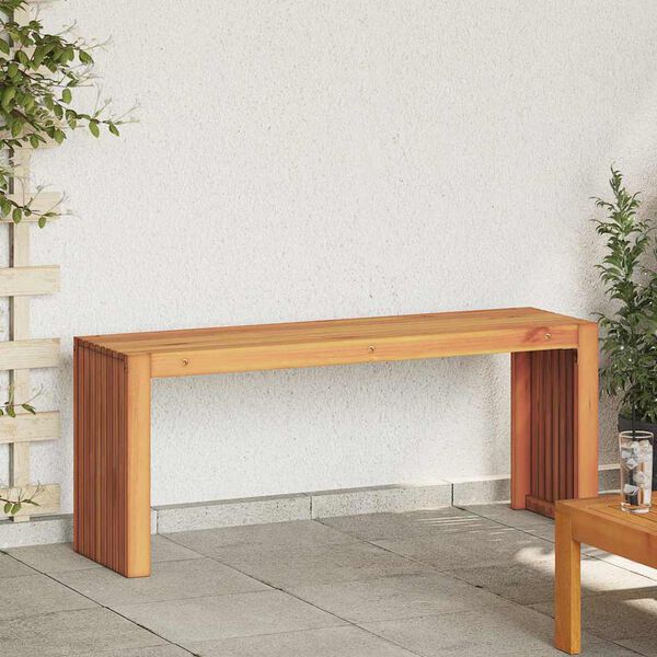 vidaXL Bench Oil Natural 110 x 30 x 45 cm Solid Teak Wood