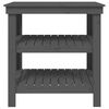 vidaXL Work Bench Grey 78.5x50x80 cm Solid Wood Pine