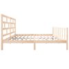 vidaXL Bed Frame without Mattress Solid Wood Pine Super King
