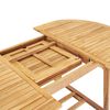 vidaXL 7 Piece Outdoor Dining Set 150-200x100x75 cm Solid Teak Wood