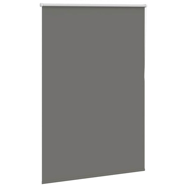vidaXL Roller Blind Blackout Grey 110x130 cm Fabric Width 105.7 cm Polyester