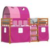 vidaXL Bunk Bed without Mattress Pink 90x200 cm Solid Wood Pine