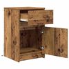 vidaXL LED Bedside Cabinet Old wood 38 x 34 x 61 cm Engineered wood
