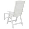 vidaXL Sun Lounger White Plastic