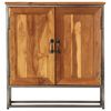 vidaXL Sideboard Recycled Teak and Steel 65x30x70 cm