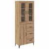 vidaXL Highboard Artisan Oak 69.5 x 34 x 180 cm Engineered Wood