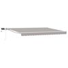 vidaXL Light Grey and White 4.5 x 3.5 m Polyester with PU coating