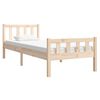 vidaXL Bed Frame without Mattress Solid Wood Single