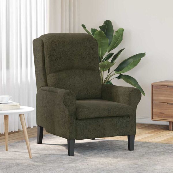 vidaXL Armchair Army green 76 x 94 x 102 cm Faux Leather