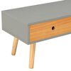 vidaXL TV Cabinet Grey 120x35x35 cm Solid Pinewood