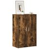 vidaXL Shoe Cabinet Smoked Oak 60x35x92 cm Engineered Wood