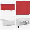 vidaXL Retractable Awning Red 300 x 250 cm Fabric and Metal