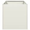 vidaXL Planter White 40x80x40 cm Cold-rolled Steel