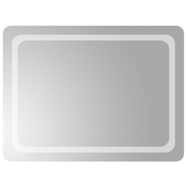 vidaXL LED Bathroom Mirror 80x60 cm