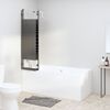 vidaXL Foldable Shower Enclosure 3 Panels 130x130 cm ESG Black