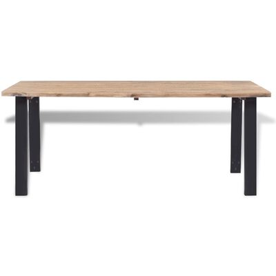 vidaXL Dining Table Solid Acacia Wood 170x90x75 cm