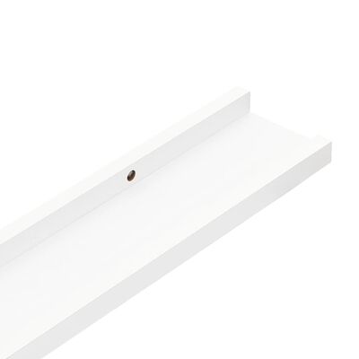 vidaXL Wall Shelves 4 pcs White 40x9x3 cm