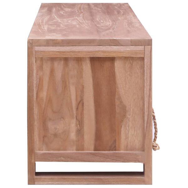vidaXL TV Cabinet 140x30x35 cm Solid Teak Wood