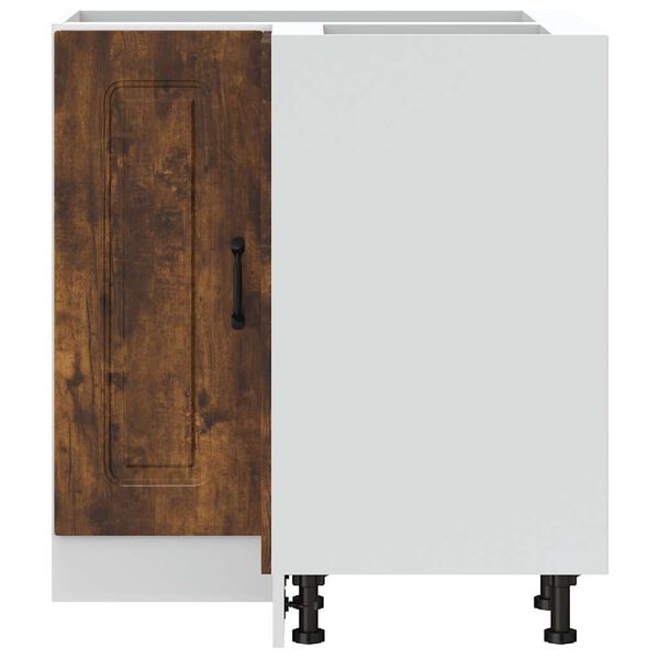 vidaXL Kitchen Corner Base Cabinet Kalmar Smoked Oak Engineered Wood