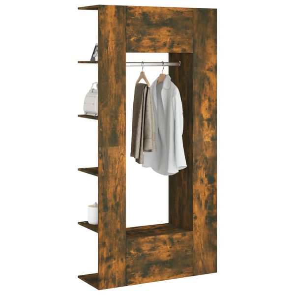 vidaXL Hallway Cabinets 2 pcs Smoked Oak Engineered Wood