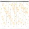 vidaXL LED Curtain Icicle Lights 10m 400 LED Warm White 8 Function