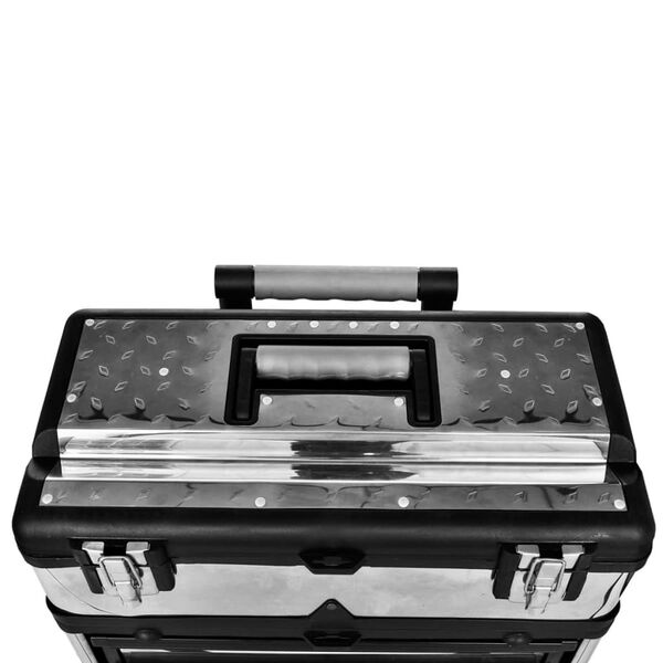 vidaXL 3-Part Rolling Tool Box replaces 140174