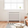 vidaXL Radiator Cover White 112x19x81.5 cm MDF