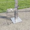vidaXL Fence with Post Silver 1.5 x 10 m Steel