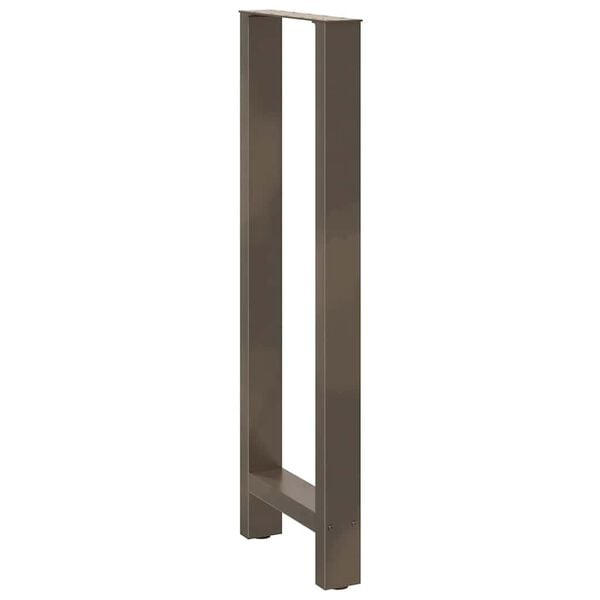 vidaXL Bar Table Legs Natural Steel 2 pcs 50x(110-111) cm Steel