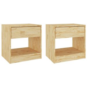 vidaXL Bedside Cabinets 2 pcs 40x31x40 cm Solid Pinewood