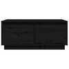 vidaXL Coffee Table Black 80x50x35 cm Solid Wood Pine