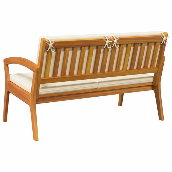 vidaXL Garden Bench with Cushion Brown Solid Acacia wood