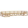 vidaXL Outdoor Sofa Set 7 pcs White Solid Acacia Wood