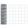 vidaXL Fence with Post Silver 0.4 x 10 m Steel