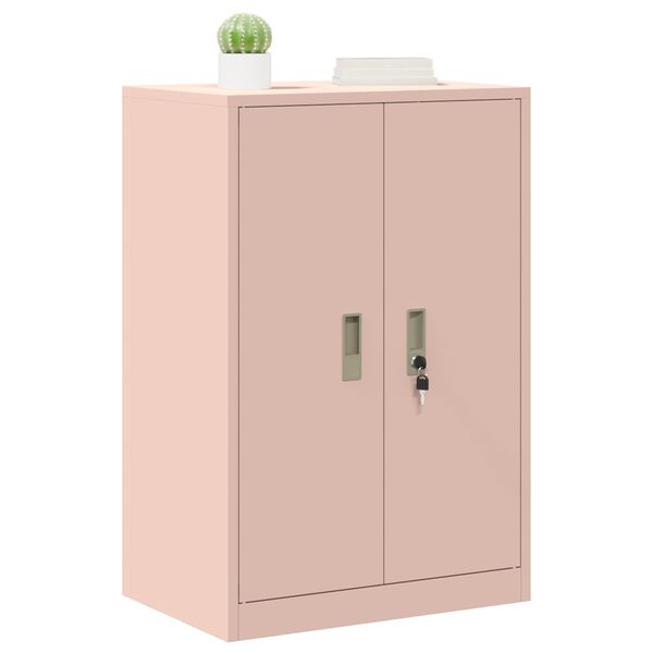 vidaXL Storage Cabinet Pink 60 x 40 x 90 cm Steel