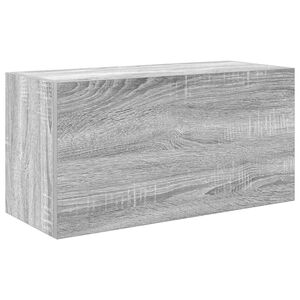 vidaXL Bathroom Wall Cabinet Grey Sonoma 60x25x30 cm Engineered Wood