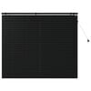 vidaXL Venetian Blind Black 145 x 130 cm 35 mm Solid Paulownia Wood