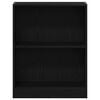 vidaXL Book Cabinet Black Oak 60 x 24 x 76 cm Engineered Wood