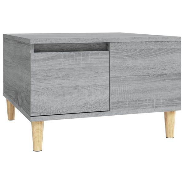 vidaXL Coffee Table Grey Sonoma 55x55x36.5 cm Engineered Wood