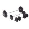 vidaXL Barbell and Dumbbell Set 90 kg
