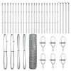 vidaXL Hexagonal Fence Ground Fix 50 x 0.6 m Galvanised Steel Silver